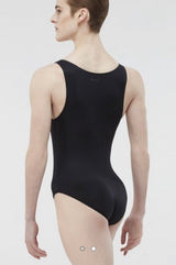 Microfibre Tank Leotard with built in full seat dance belt - Mens
