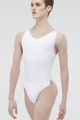 Wide neck Leo with build in dance belt - MENS